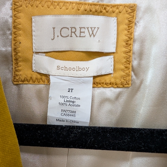 J. Crew Yellow Blazer Velvet Tailored - Picture 2 of 8